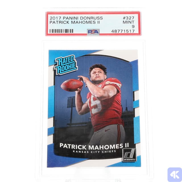 2017 Donruss Football Patrick Mahomes II ROOKIE #327 PSA 9 MINT (1 of 2 images)