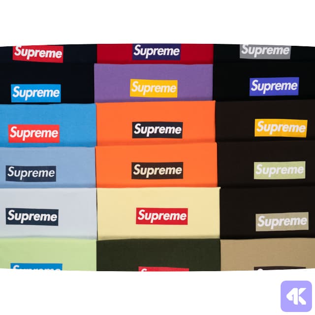 The Box Logo Collection: 291 Supreme Box Logo T-Shirts, Complete Collection 1994-2022, Various Sizes (4 of 11 images)