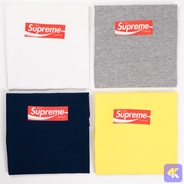 The Box Logo Collection: 291 Supreme Box Logo T-Shirts, Complete Collection 1994-2022, Various Sizes (8 of 11 images)